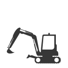 Mini Excavator Icon
