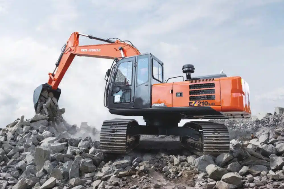 tata hitachi 210 on road price