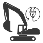Electric Excavator Icon