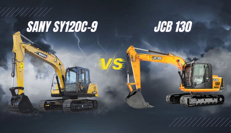 Sany 120 vs JCB 130 Excavator
