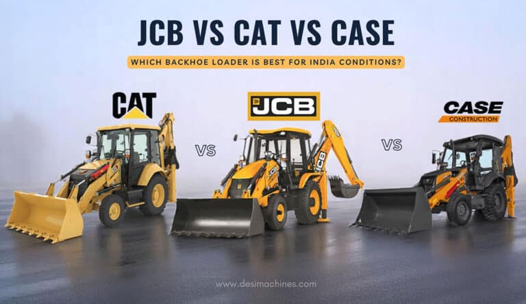 JCB vs CAT vs CASE: Which Backhoe Loader is Best for Indian Conditions?