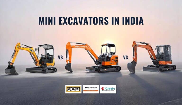 Mini Excavators in India: JCB vs Tata Hitachi vs Kubota