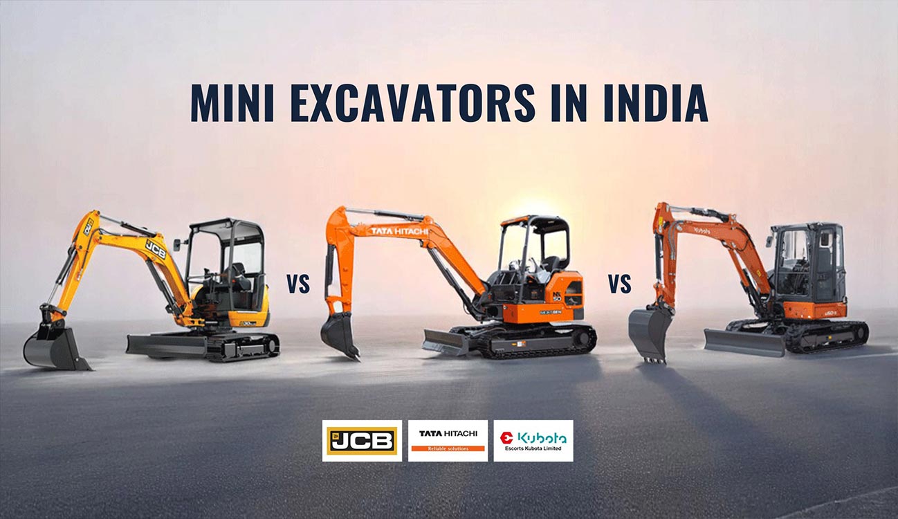 Mini Excavator: JCB vs Tata Hitachi vs Kubota