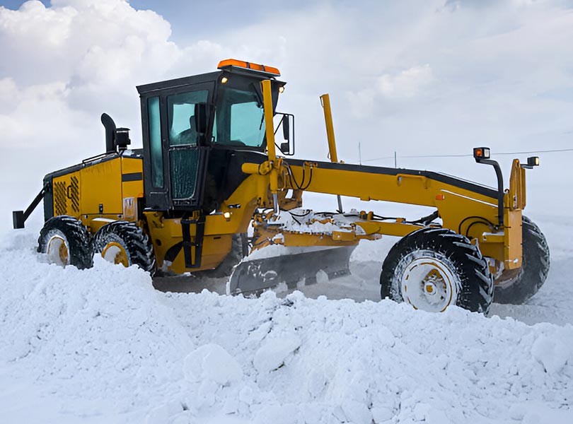 desi machines small motor grader snow removal