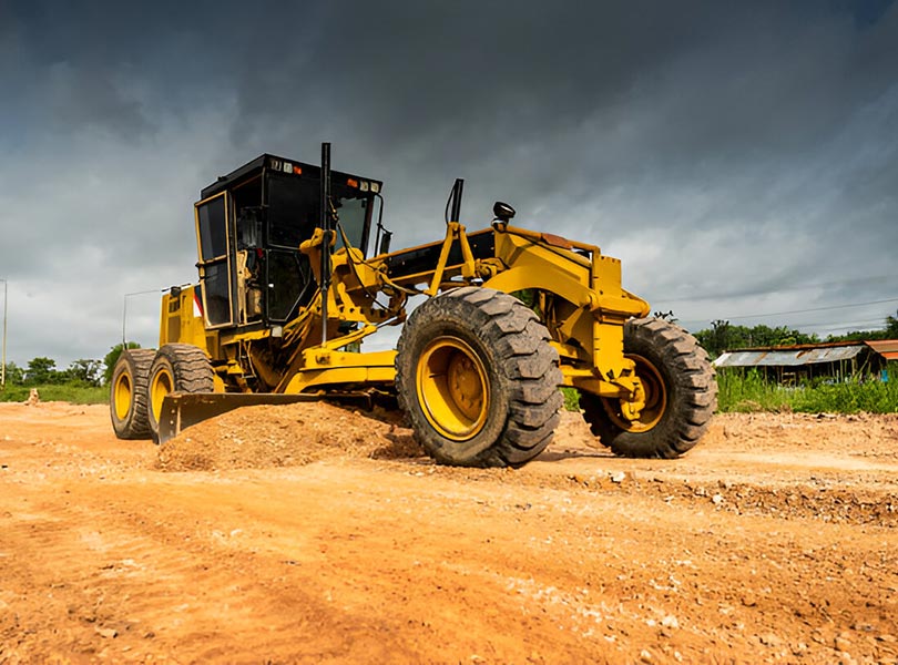 desi machines small motor grader soil removing
