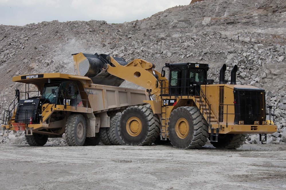 desi machines cat 990k wheel loader 1