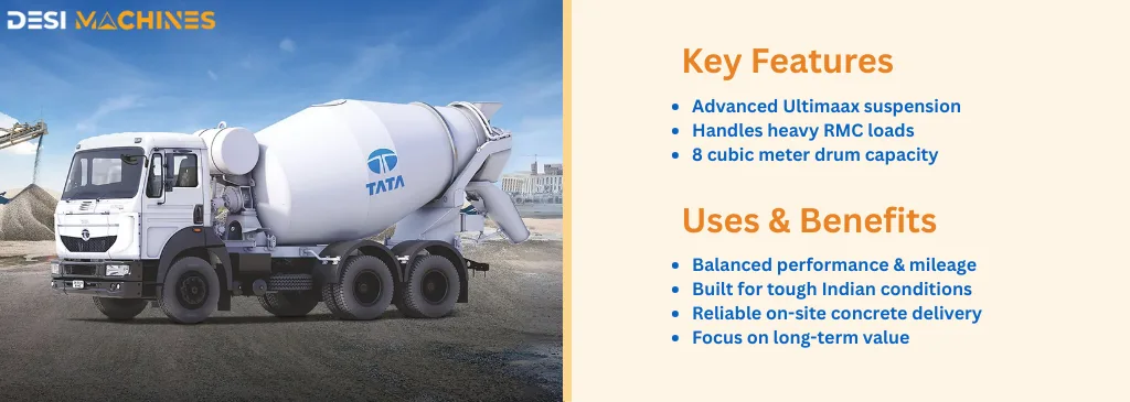 Tata Signa 2830.K 8 Cum REPTO RMC Transit Mixer