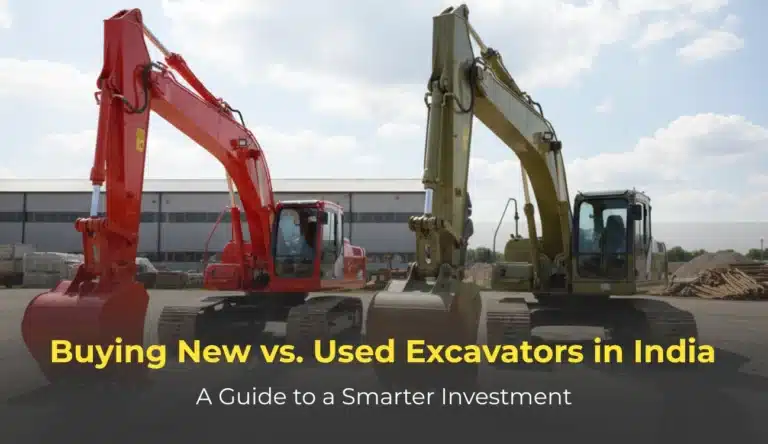 Buying New vs. Used Excavators in India : Which One Is the Better Choice?