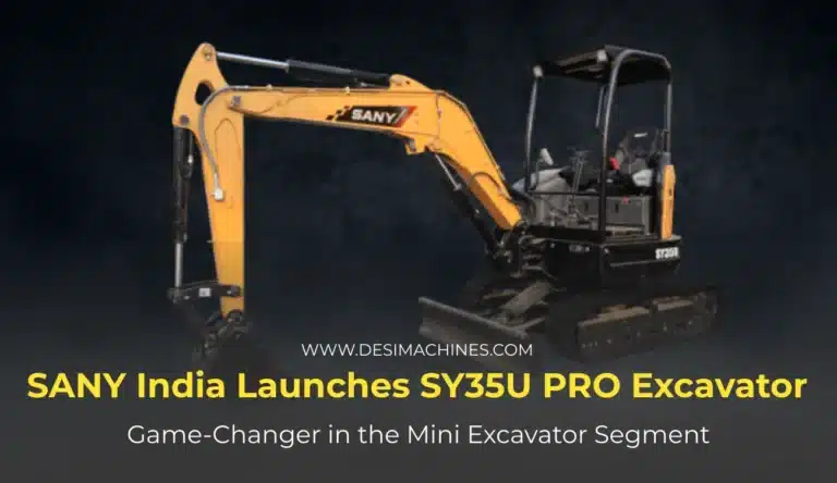 SANY India Launches SY35U PRO Excavator: A Game-Changer in the Mini Excavator Segment 1 SANY India Launches SY35U PRO Excavator: A Game-Changer in the Mini Excavator Segment