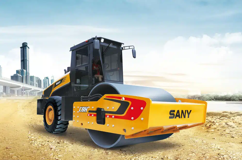 Top 10 Roller Compactor Brands & Popular Models in India 9 SANY SSR220C-8H Soil Compactor Roller | Desi Machines