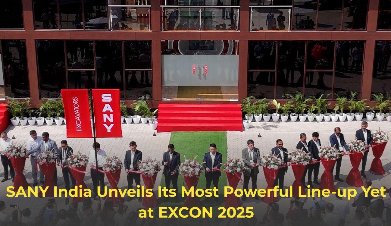 SANY India Unveils Its Most Powerful Line-up Yet at EXCON 2025