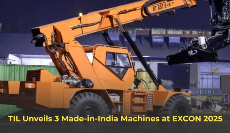 TIL Unveils Three Made-in-India Material-Handling Machines at EXCON 2025