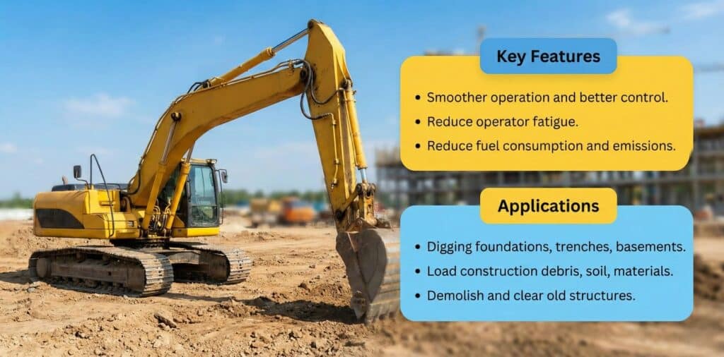 Excavator Key Freatures and Applications
