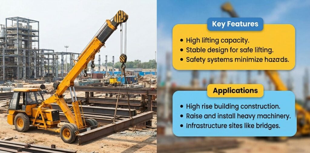Pick and Carry Crane Key Freatures and Applications