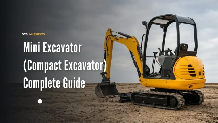 Mini Excavator (Compact Excavator): Complete Guide