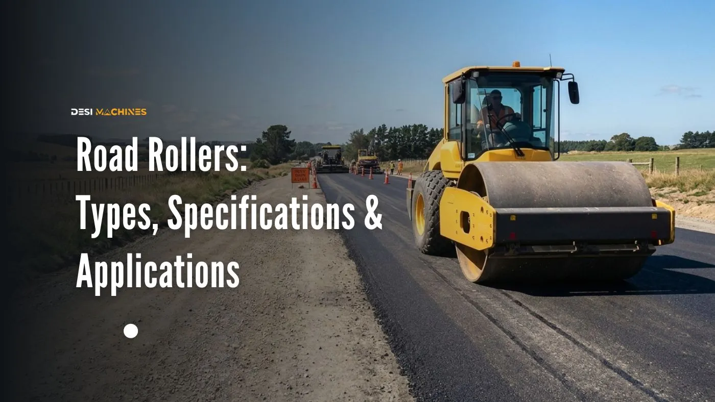 Road Rollers: Types, Specifications & Applications