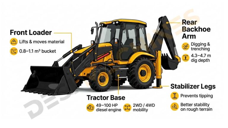 Backhoe Loader Guide: What It Is, Types & Uses in India