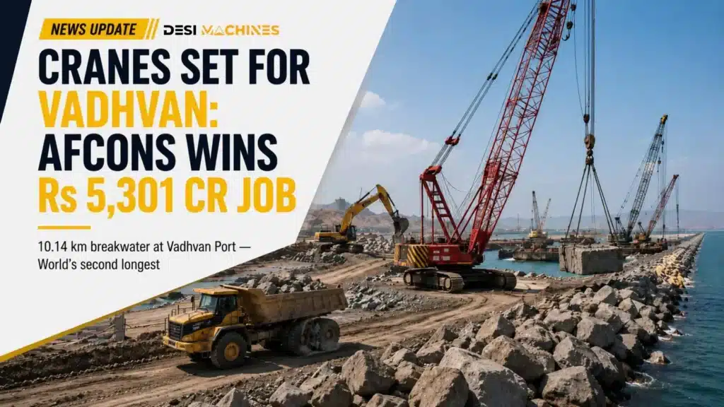 Cranes Set for Vadhvan: Afcons Wins Rs 5,301 Cr Job 1 Cranes Set for Vadhvan: Afcons Wins Rs 5,301 Cr Job