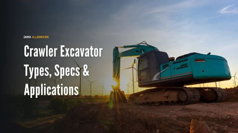 Crawler Excavator: Types, Specs & Applications