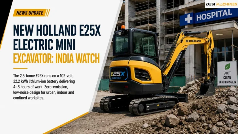 New Holland E25X Electric Mini Excavator: India Watch