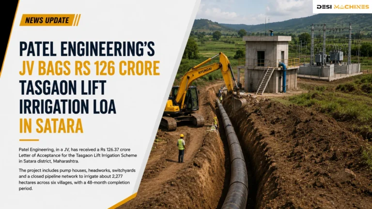 Patel Engineering's JV Bags Rs 126 Crore Tasgaon Lift Irrigation LoA in Satara 5 Patel Engineering’s JV Bags Rs 126 Crore Tasgaon Lift Irrigation LoA in Satara