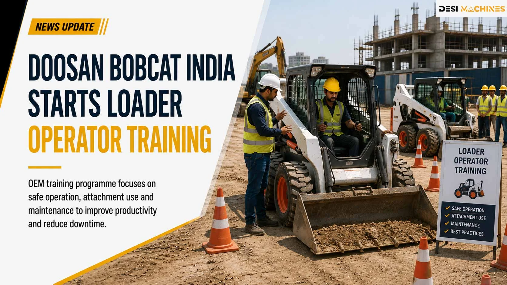 Loader operator training in India — heavy equipment operator career and salary