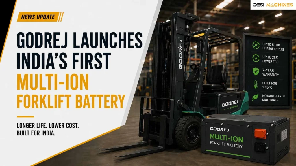 Godrej Launches India’s First Multi-Ion Forklift Battery