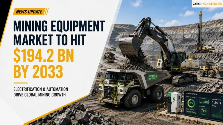 Mining Equipment Market to Hit $194.2 Bn by 2033