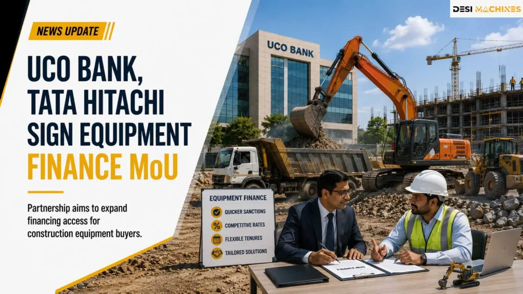 UCO Bank, Tata Hitachi Sign Equipment Finance MoU 1 UCO Bank, Tata Hitachi Sign Equipment Finance MoU