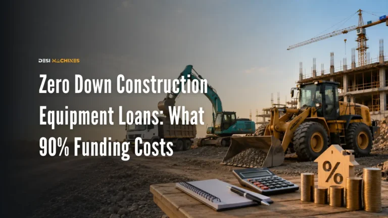 Zero Down Payment Construction Equipment Loans: What 90% Funding Really Costs