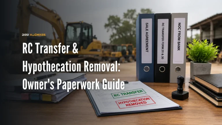 RC Transfer and Hypothecation Removal on a Used Machine: The Owner's Paperwork Guide 1 RC Transfer and Hypothecation Removal on a Used Machine: The Owner’s Paperwork Guide