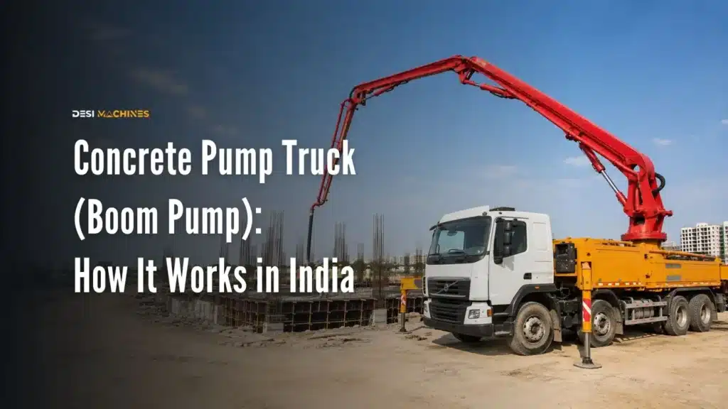 Concrete Pump Truck (Boom Pump): How It Works & When to Use One in India