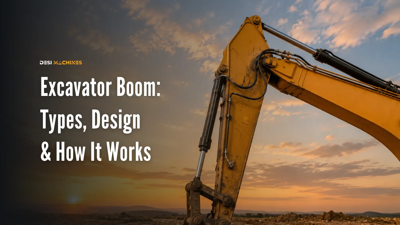 Excavator Boom: Types, Design & How It Works