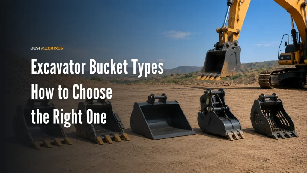 Excavator Bucket Types: How to Choose the Right One