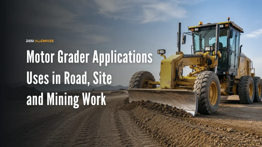 Motor Grader Applications: Uses in Road, Site and Mining Work