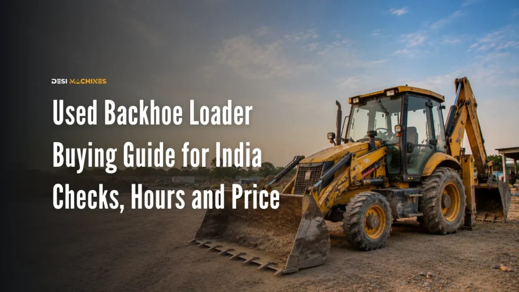 Used Backhoe Loader Buying Guide for India: Checks, Hours and Price