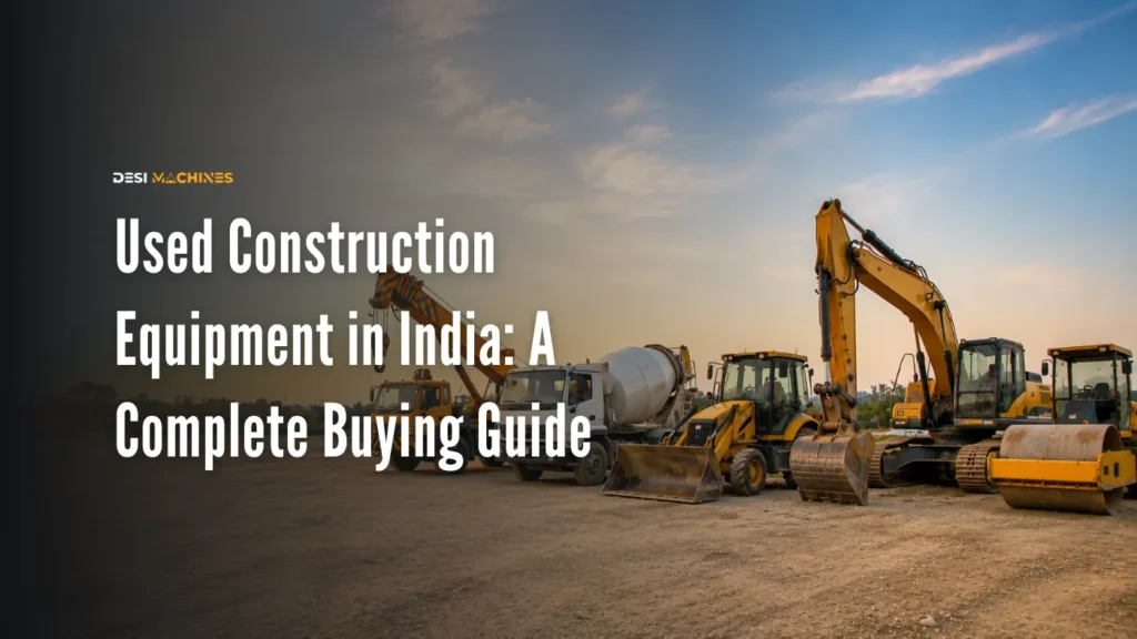 Used Construction Equipment in India: A Complete Buying Guide