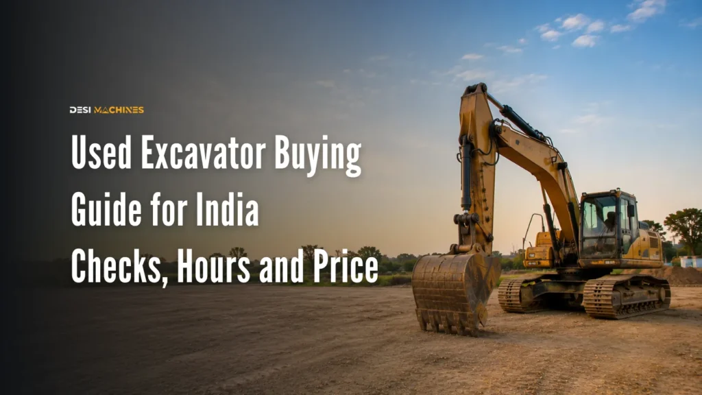 Used Excavator Buying Guide for India: Checks, Hours and Price