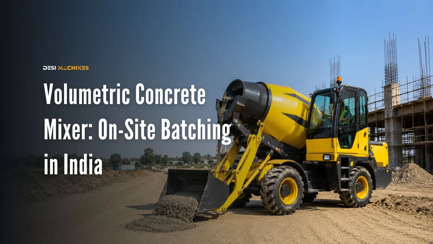 Volumetric Concrete Mixer: On-Site Batching in India