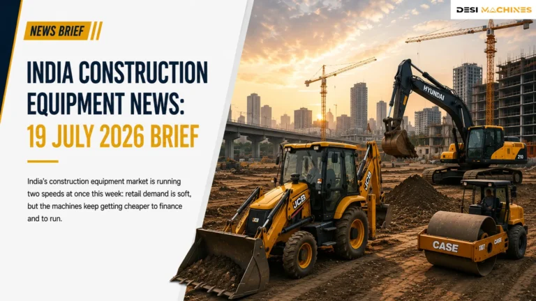 India Construction Equipment News: 19 July 2026 Brief 6 India Construction Equipment News: 19 July 2026 Brief