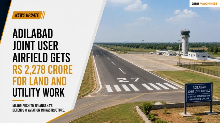 Adilabad Joint User Airfield Gets Rs 2,278 Crore for Land and Utility Work