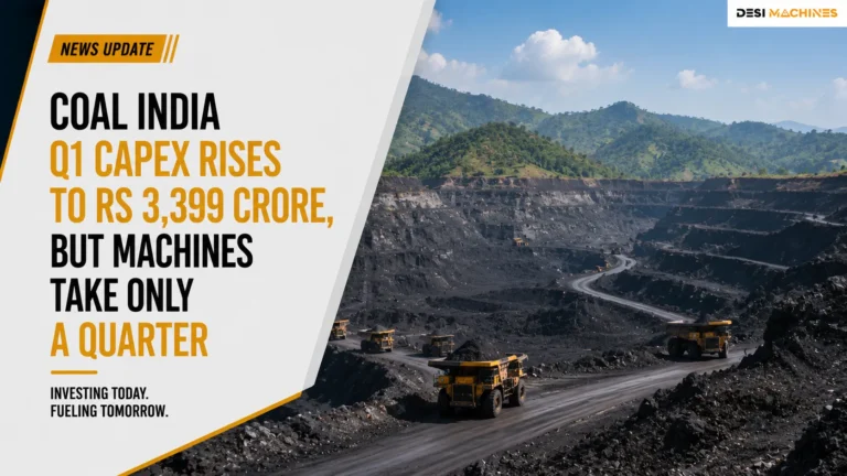 Coal India Q1 Capex Rises to Rs 3,399 Crore, But Machines Take Only a Quarter