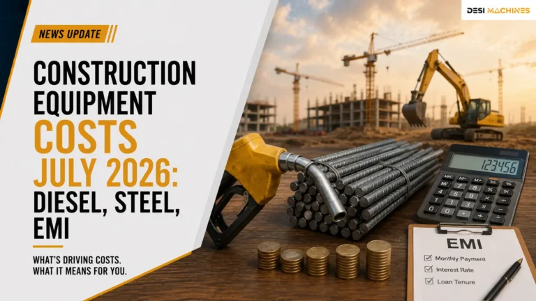 Construction Equipment Costs July 2026: Diesel, Steel, EMI