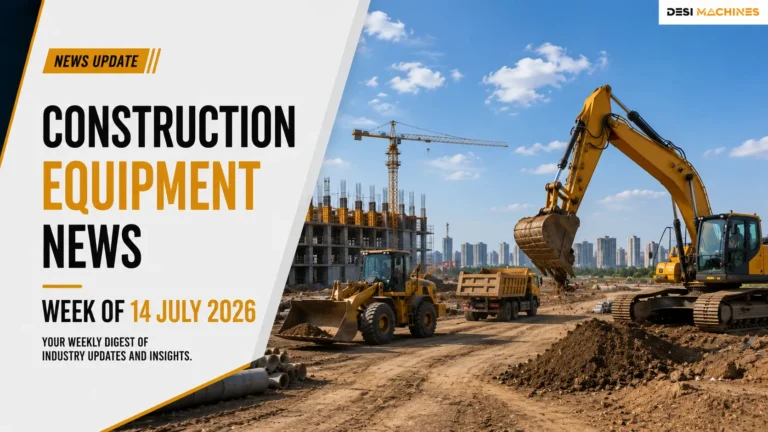 India Construction Equipment News Week of 14 July 2026