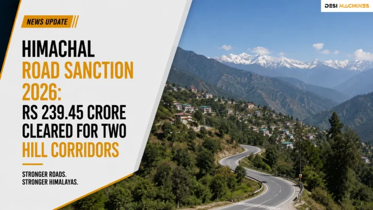 Himachal Road Sanction 2026: Rs 239.45 Crore Cleared for Two Hill Corridors