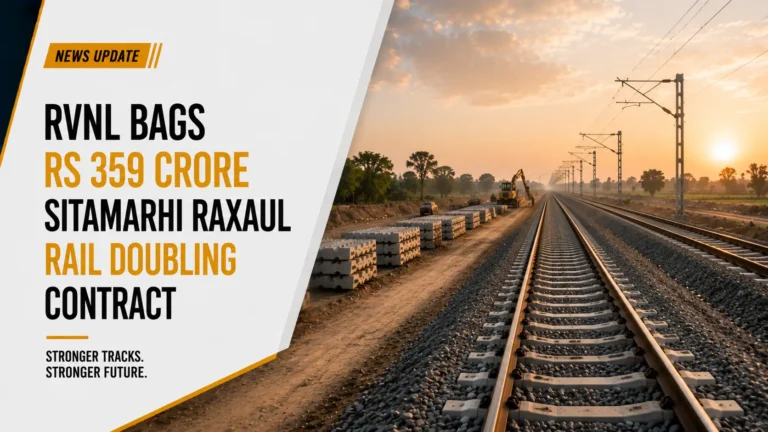 RVNL Bags Rs 359 Crore Sitamarhi Raxaul Rail Doubling Contract