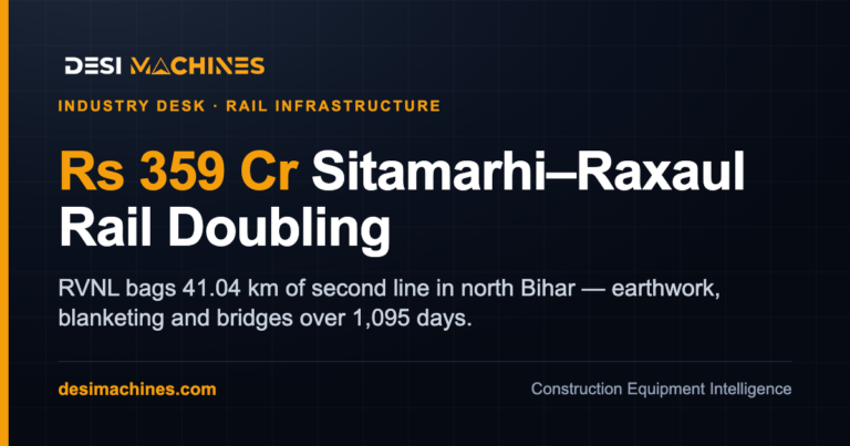 RVNL Bags Rs 359 Crore Sitamarhi Raxaul Rail Doubling Contract 4 RVNL Bags Rs 359 Crore Sitamarhi Raxaul Rail Doubling Contract