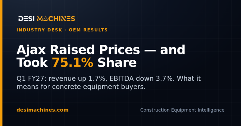 Ajax Engineering Q1 FY27 Results: The Price Rise That Stuck 10 Ajax Engineering Q1 FY27 Results: The Price Rise That Stuck