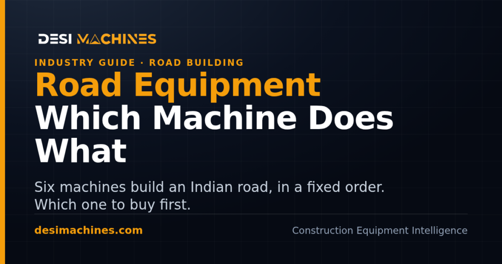 Road Construction Equipment in India: Which Machine Does What