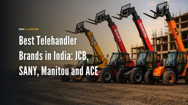 Best Telehandler Brands in India: JCB, SANY, Manitou and ACE